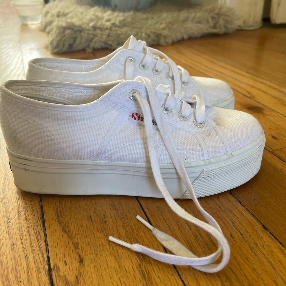 Superga 2790 Platform Sneaker White size 37.5 - Picture 5 of 9